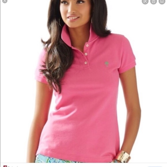 Lilly Pulitzer Tops - Lilly Pulitzer Island Polo Short Sleeve S T52